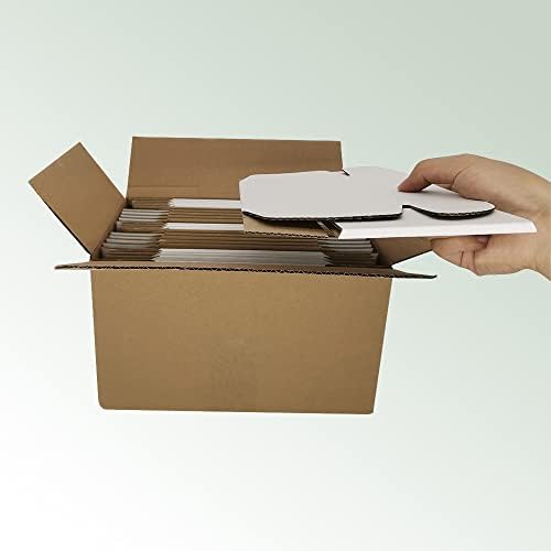 6x4x2'' Small Shipping Boxes 25 Pack, White Corrugated Cardboard Literature Mailers, Mailing Packaging Supplies for Small Business (W642-25) - Image 4