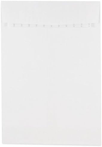 JAM PAPER 6 1/2 x 9 1/2 Open End Commercial Envelopes with Peel and Seal Closure - White - 50/Pack by JAMPaper