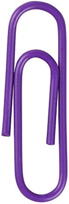 JAM PAPER Colorful Standard Paper Clips - Regular 1 Inch - Purple Paperclips - 100/Pack - Image 3