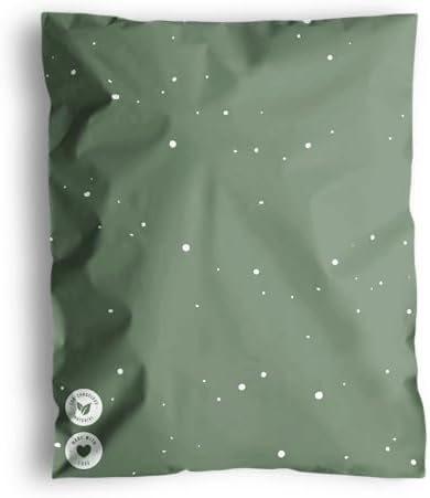 Poly Mailers 14.5 x 19 Inch - 100 pack Biodegradable Shipping Bags for Clothes and Large Items - Impack Self-Seal Waterproof Thick Mailing Envelope for Accessories & Clothing - Starry Lily Pad by Impack