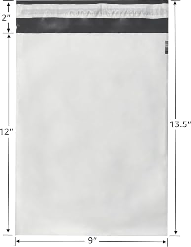 Poly Mailers 9"x12" Inches 1000 Pack Self Self Adhesive Shipping Bags for Clothing Poly Package Bags Lightweight & Waterproof - Image 2