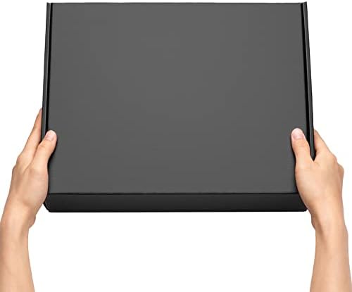Timirog Shipping Boxes 13x10x3 Inches 20 Pack Black Corrugated Cardboard Mailing Box for Small Business, Tab Locking Literature Mailer Packaging Supplies for Packing Book Gifts Craft - Image 6