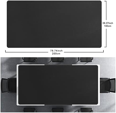 CENNBIE 78.7" x 39.4" Leather Desk Mat, Extra Large Desk Pad for Full Desk - Image 2