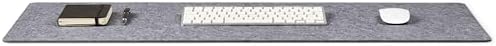 Premium Felt Desk Mat | Medium 12" x 36" | Multifunctional Desk Pad for Home Office | Mid Gray - Image 2