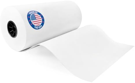 White Kraft Paper Roll, 18" x 8640" (720 feet) - USA-Made, IDL Packaging by IDLPackaging