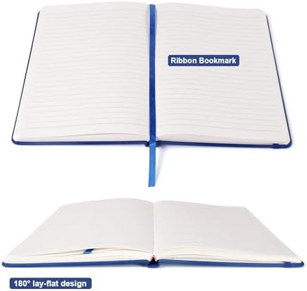 Comix 12 Pack Lined Journal Notebooks for Work, 240 Pages, 5.5"x8.3", Navy - Image 4