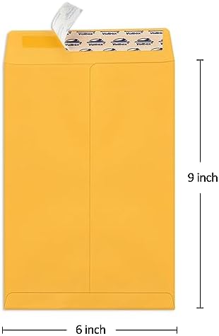 ValBox 6x9 Self Seal Catalog Security Envelopes 250 Count Small Brown Kraft Envelopes for Mailing, Storage and Organizing - Image 2