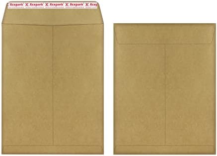 Xxcxpark 60 PCS 9x12 inches Security Catalog Envelopes Printable Self Seal Envelopes, Anti Tear Recycled Kraft Envelopes for Invitation Cards, Pictures, Photos, Documents by Xxcxpark