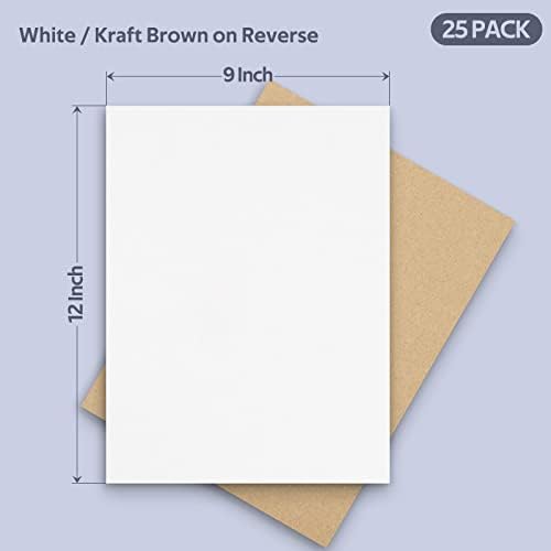 Golden State Art 25 Pack 9x12 Corrugated Cardboard Sheets 2mm Flat Inserts - Image 2