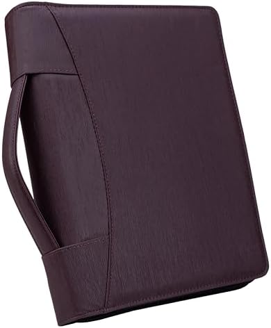 Case-it Zipper Padfolio | Letter Size | PAD-62 Oxford Brown by Case-it