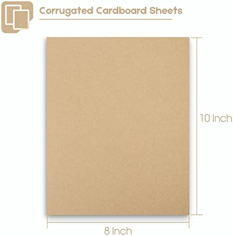 Golden State Art 10 Pack 8x10 Corrugated Cardboard Sheets 1/8" Flat Inserts - Image 3