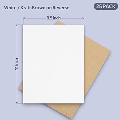 Golden State Art 25 Pack 8.5x11 Corrugated Cardboard Sheet 2mm Flat Inserts - Image 2