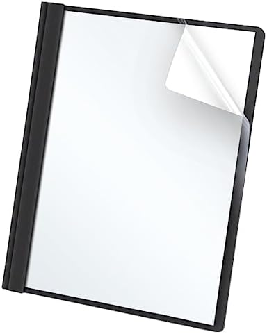 Oxford Clear Front Report Covers, Resume Cover, Presentation Cover, Black, Letter Size, 25 per box (55806EE) by Oxford