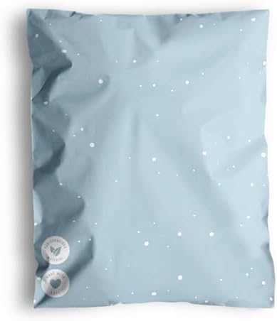 Poly Mailers 10 x 13 Inch - 100 pack Biodegradable Shipping Bags for Clothes - Impack Self-Seal Waterproof Thick Mailing Envelope for Accessories & Clothing - Starry Baby Blue by Impack