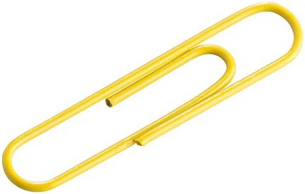 JAM PAPER Colorful Jumbo Paper Clips - Large 2 Inch - Yellow Paperclips - 75/Pack - Image 4
