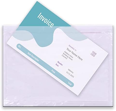 6''x9'' Clear Packing List Envelopes, Top Loading Shipping Label Envelopes Pouches, Adhesive Shipping Label Sleeves/Mailing Pouches for Shipping (50pcs) by TAPSIN