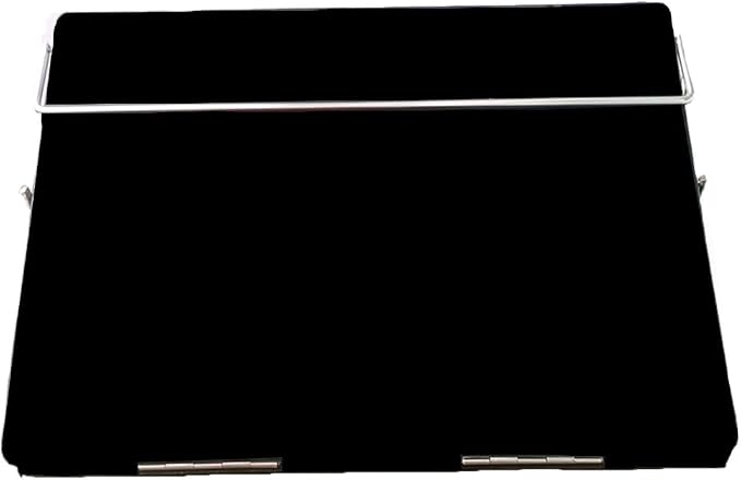 Table Top Elevator, Height Adjustable in-Line Document Holder Ergonomic Slanted Writing and Reading Stand for Desktop (Black Smoke, 12 x 16 inch) (Black, Small) - Image 3