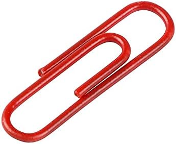 JAM PAPER Colorful Standard Paper Clips - Regular 1 Inch - Red Paperclips - 100/Pack - Image 5