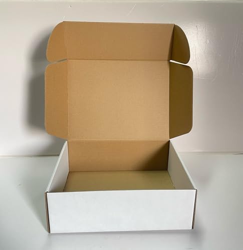 Rongyangtong13x10x4 Shipping Boxes Set of 18, White Small Corrugated Cardboard Box, Mailer Box - Image 7