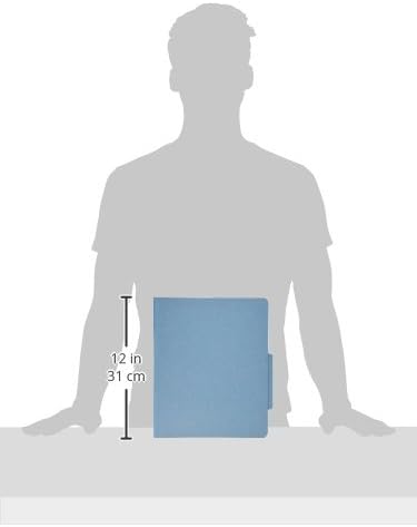 ACCO Classification Folders with Fasteners, Pressboard, 4-Part, Letter Size, Blue, 10 per Box (15024), Sky Blue - Image 3