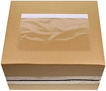 7.5'' x 5.5'' Packing List Pouches, Shipping Label Envelopes Clear Adhesive Top Loading Packing List - 50 Pack - Image 5