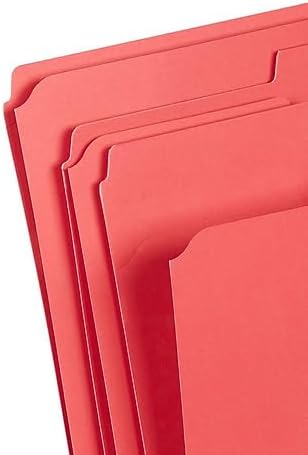 Staples Reinforced File Folders, Letter Size, 1/3‑Cut Tabs, Red, Heavy‑Duty Paper Stock, 200/Carton - Image 5