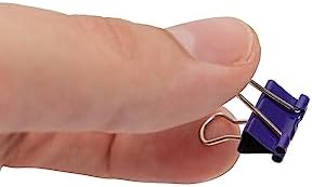 JAM PAPER Colorful Binder Clips - Extra Small - 3/5 Inch (15 mm) - Purple Binderclips - 30/Pack - Image 6