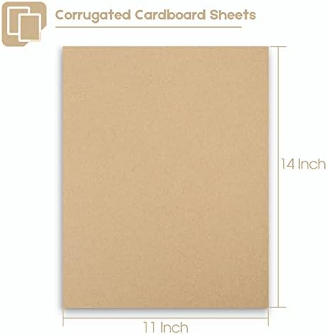 Golden State Art 10 Pack 11x14 Corrugated Cardboard Sheet 1/8" Flat Inserts - Image 3