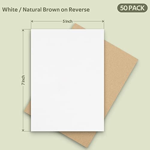Golden State Art 50 Pack 5x7 Corrugated Cardboard Sheets - Image 2