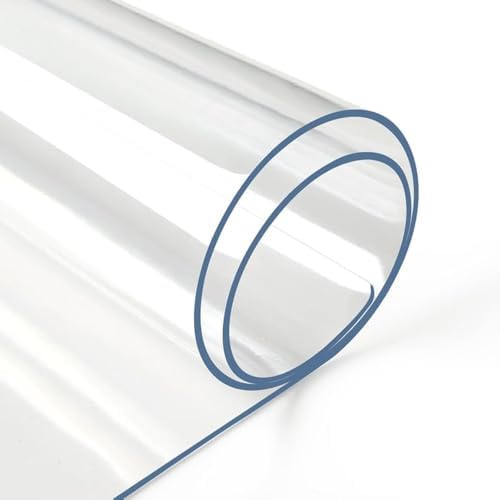 Deep Dream 2.0mm Clear Desk Cover Protector, 14×24 Inch Clear Table Protector, Rectangular Vinyl Desk Pad, PVC Plastic Table Cover for Office, Dresser, Night Stand, Computer & Writing Desk Tabletop - Image 2