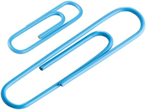 JAM PAPER Combo Pack Colorful Paper Clips - Standard & Jumbo - Baby Blue Paperclips - 1 Pack of 100 & 1 Pack of 75 - Image 3