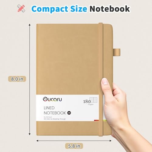 Oucaru 16 Pack Bulk Journal Notebook, A5 Lined Notebook Set, 180 Pages - Image 2