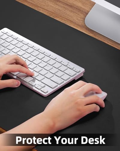 Extra Large Desk mat, Leather Desk Pad Protector,Office Desk Mat,Mouse Pad, Non-Slip Desk Blotter, Laptop Desk Pad, Waterproof Desk Writing Pad for Office&Home (Black, 55" x 17") - Image 3