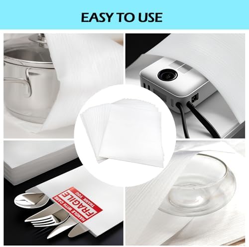 320 pcs Moving Packaging Supplies Set, 260 pcs Cushioning Foam Pouchs&Sheets, 4 Sizes (16"x12",12"x12" 12"x7.8",7.8"x7.8") With 60 Fragile Stickers,For Moving,Packaging,Storage - Image 3