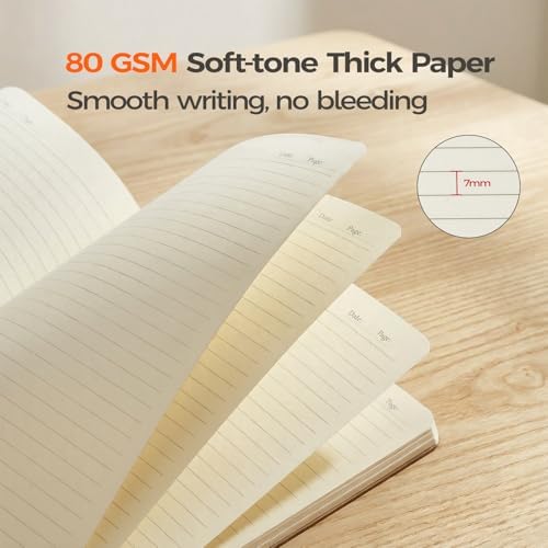 200 Pack Kraft Notebooks Bulk A5, 60 Pages Lined Ruled Journals, 8.3x5.5 In - Image 3