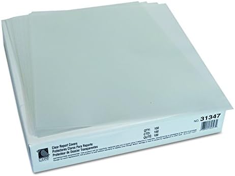 C-Line Vinyl Report Covers, Sliding Bar, 8.5 X 11, Clear/clear, 100/box - Image 4