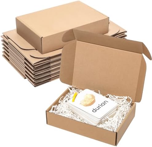 Wowxyz Shipping Boxes 9x6x2" 25 Pack Brown Corrugated Cardboard Box by Wowxyz
