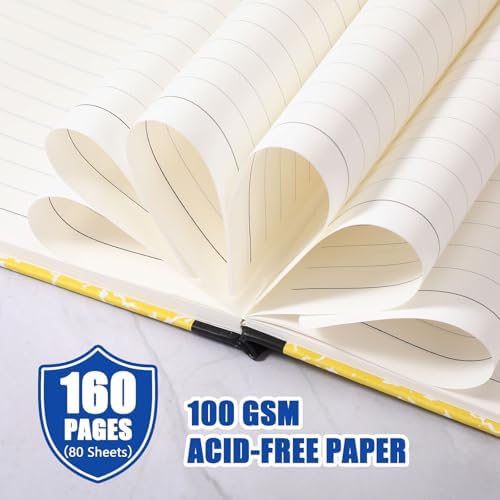 Laumoi 28 Pack A5 PU Leather Lined Notebook Journal, Classic Color,Marble - Image 5
