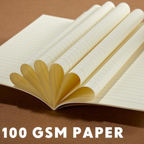 Mimorou 100 Pcs A5 Journals Notebooks Bulk,Black,Brown,Red,Navy,Lined - Image 3