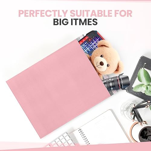 Light Pink Bubble Mailers 14.50x20, Poly Padded Envelopes #7, 15 Pack - Image 5