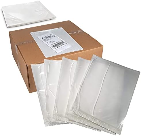 MT Products Clear Plastic Blank Envelope Pouch 9.5" x 12" - Disposable Packing List for Shipping - Pack of 50 by MTProducts