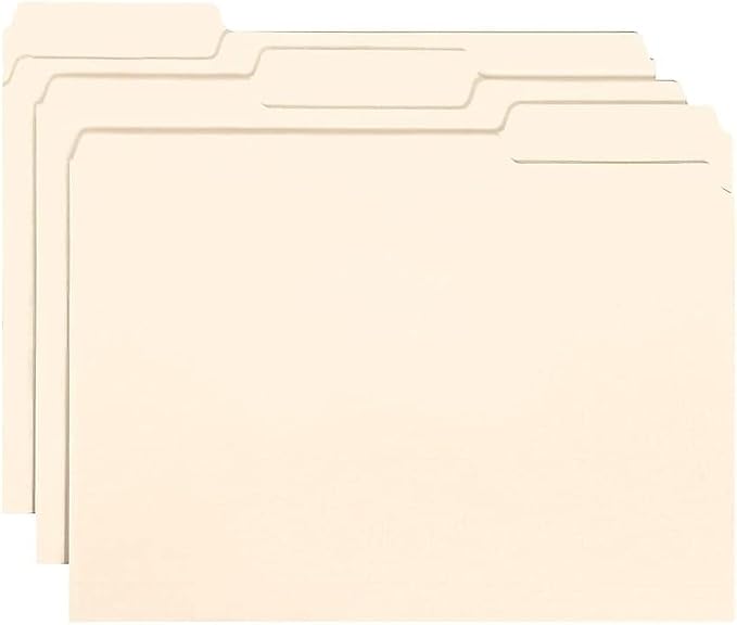 Smead Interior File Folder, 1/3-Cut Tab, Letter Size, Manila, 100 per Box, Expandable File Folders for Filing Cabinet - Image 5
