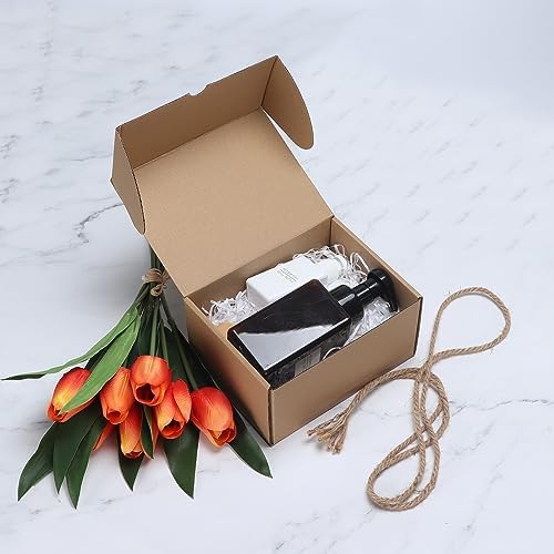 HORLIMER 8x6x4 inches Shipping Boxes Set of 25, Brown Corrugated Cardboard Box Literature Mailer - Image 5