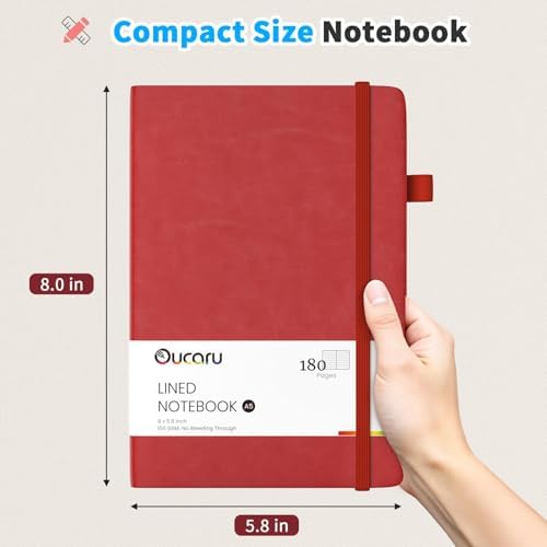 Oucaru 16 Pack Bulk Journal Notebook, A5 Lined Notebook Set, 180 Pages - Image 2