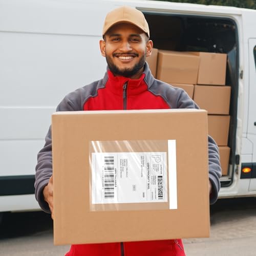 4.5'' X 5.5'' Packing List Envelopes Clear Self-Adhesive Top Loading Mailing Packing List Pouches Shipping Label Envelopes Clear Mailing Label Pouch (200 Packs) - Image 7