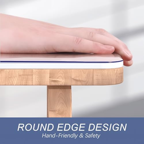 Vicwe Clear Round Table Protector 32 Inch,1.5mm Clear Round Table Cover Protector, Plastic Table Cover, PVC Rounds Table Pad for Dining Room Tables - Image 5
