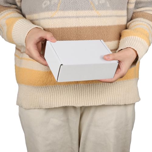 PHAREGE 20 Pack 6x4x2 inch Small Shipping Boxes, White Mailing Boxes - Image 4