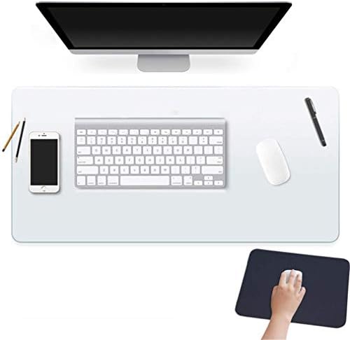 Clear Plastic Office Desk Blotter Keyboard Pad Computer Mat Table Protector Tablecloth Wooden Furniture Coffee Glass End Side Top Protection Cover Waterproof Wipeable Rectangular PVC Vinyl 16 X 48 " by EasyEasyLife