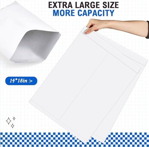 Motipuns 50 Pcs 14'' x 18'' Large Mailing Envelopes 32lb with Gummed Flaps - Image 4