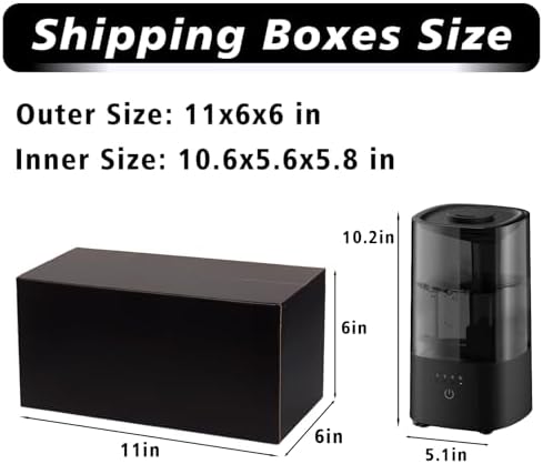 11x6x6 Black Shipping Boxes, 30 Pack Large Mailer & Packaging Boxes for Small Business, Heavy Duty Corrugated Cardboard, Perfect for Mailing & Shipping - Image 2